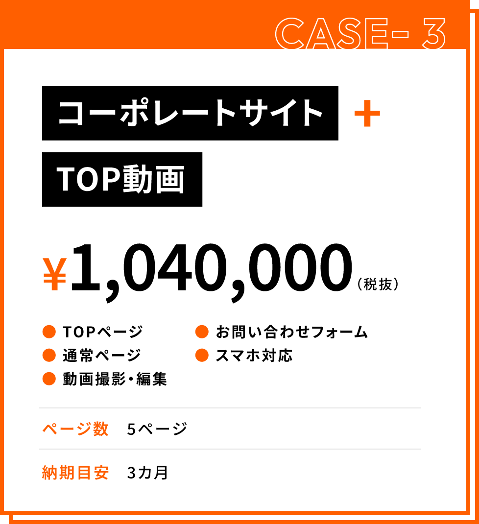 CASE-3 コーポレートサイト+TOP動画